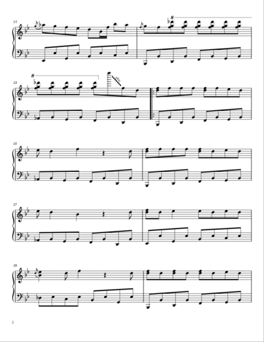 Johnny B. Goode Piano Solo scores gallery preview page 2