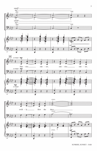 Sunrise, Sunset (from Fiddler On The Roof) (arr. John Leavitt) by John Leavitt 3-Part - Digital Sheet Music