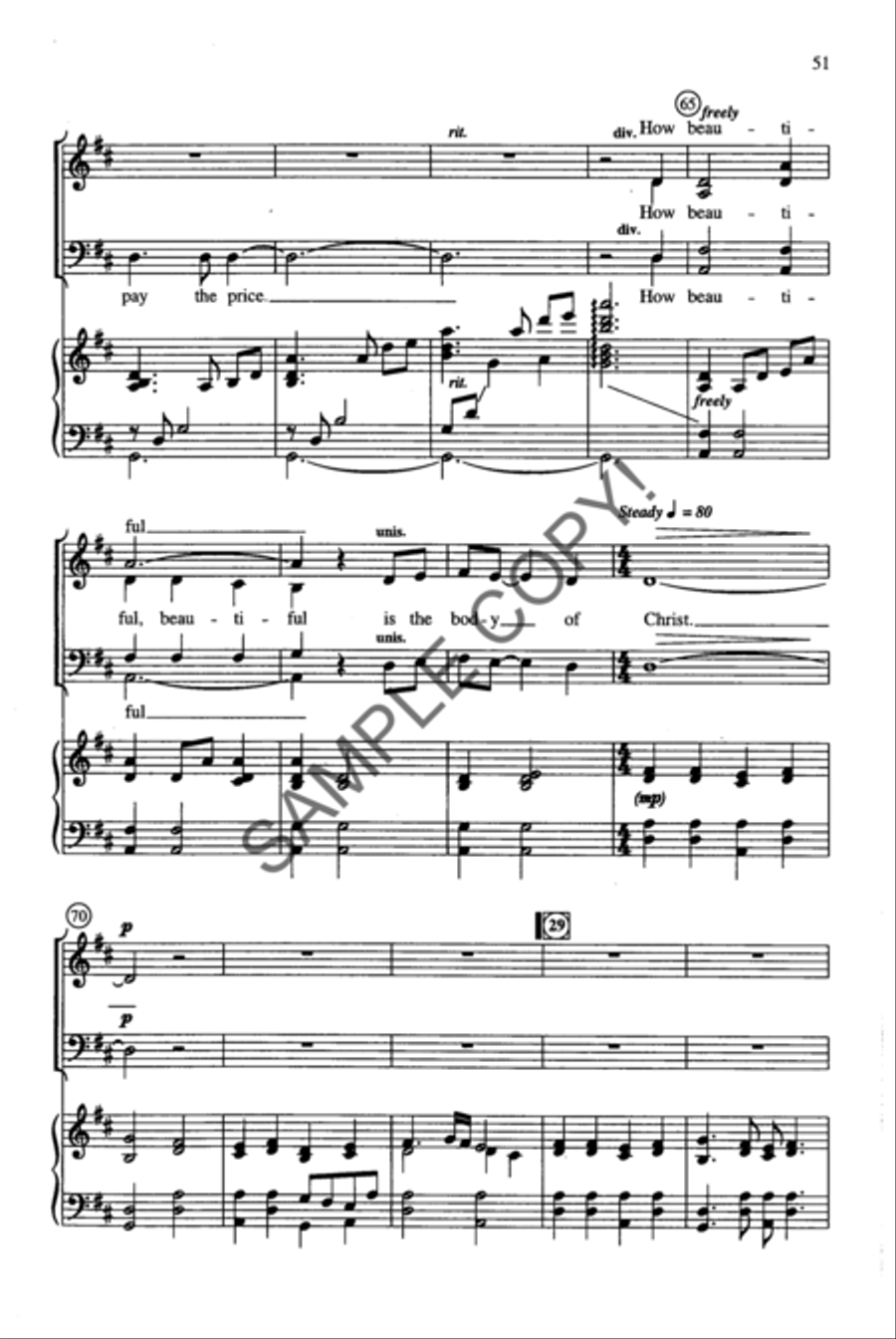 Shadow of the Cross 4-Part scores gallery preview page 37