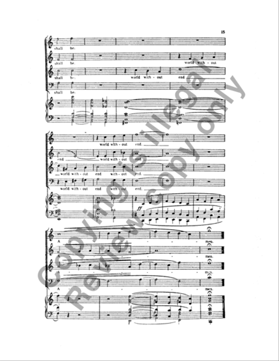Magnificat & Nunc Dimittis in C 4-Part scores gallery preview page 27
