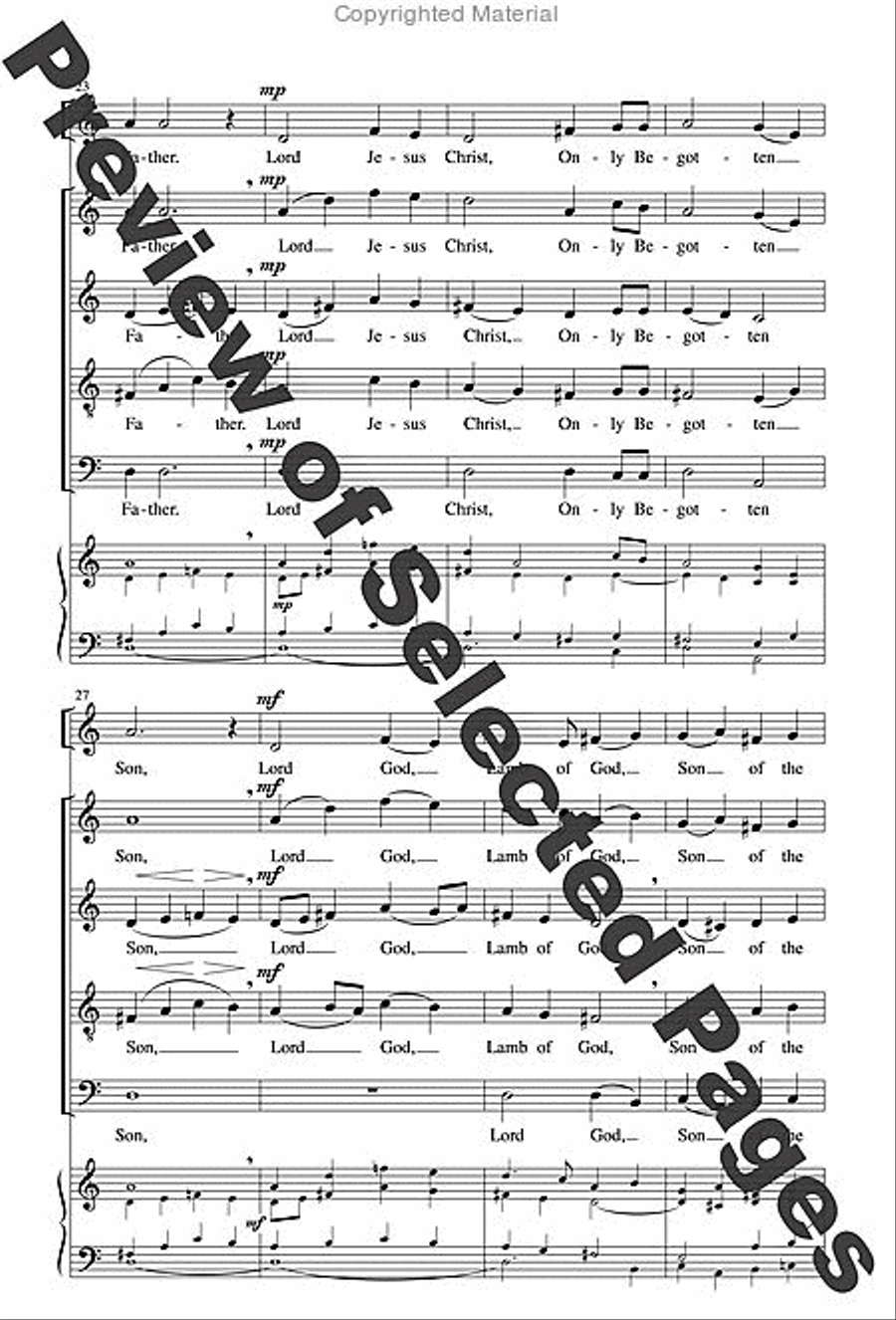 A Community Mass - Choral / Accompaniment edition A Community Mass - Choral / Accompaniment edition 4-Part scores gallery preview page 7