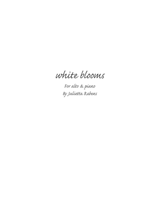 White Blooms for alto and piano