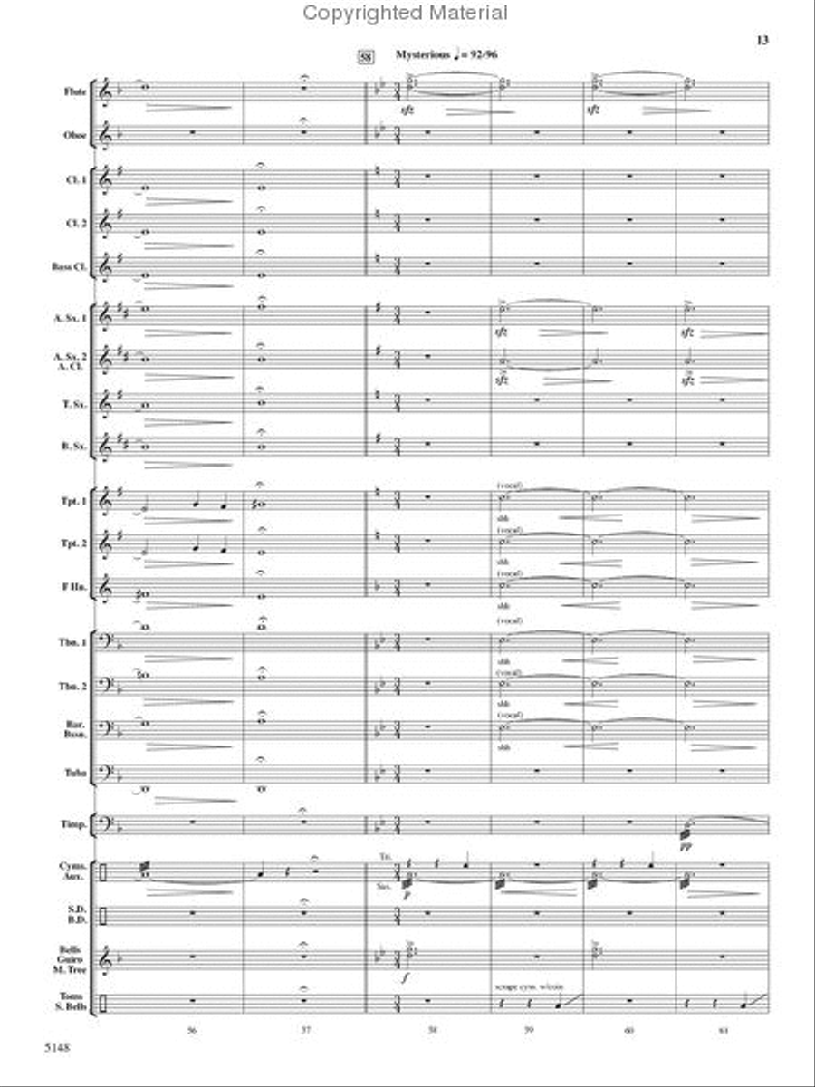Fire Dance Fire Dance Concert Band scores gallery preview page 12