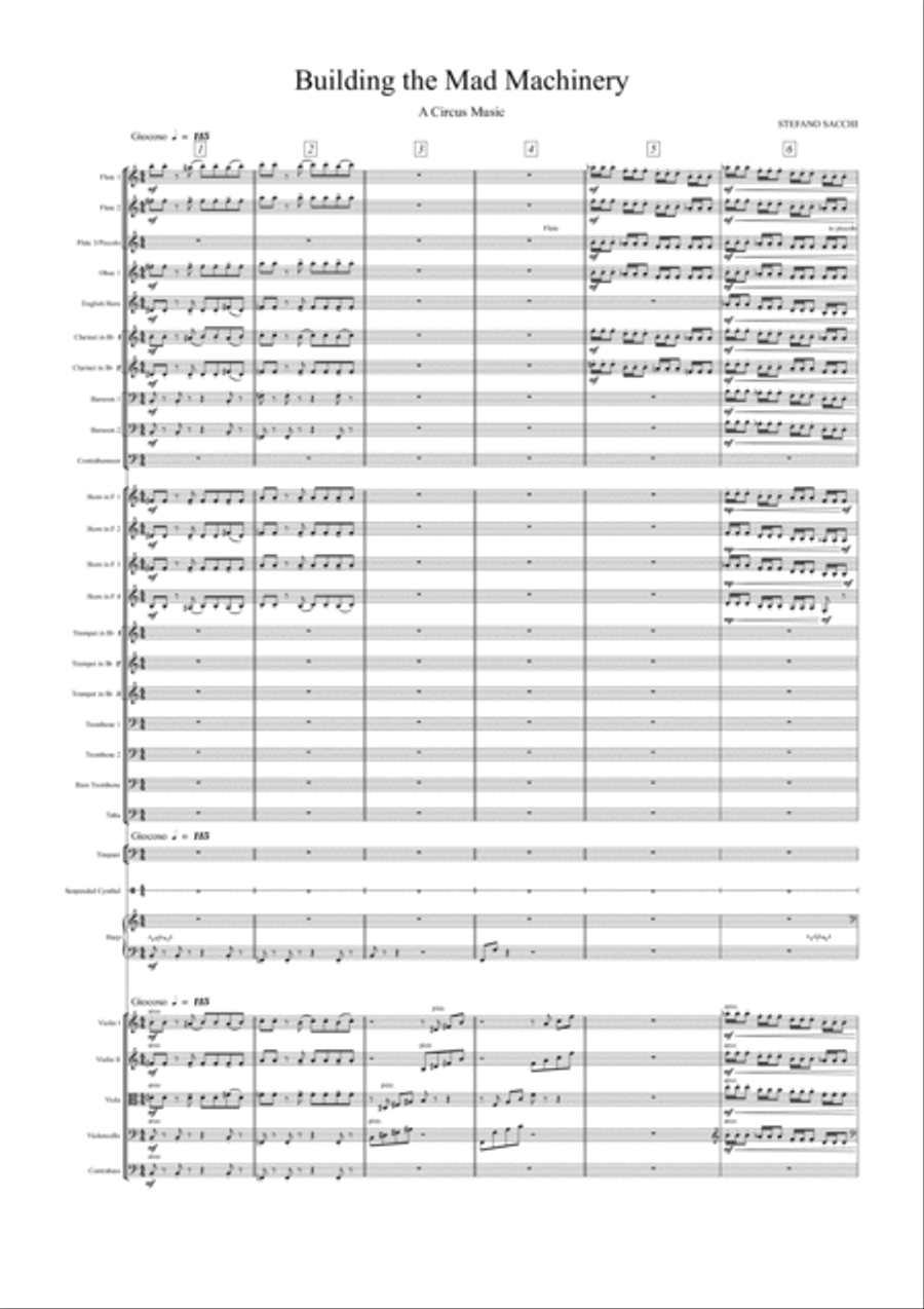 Building the Mad Machinery - Study Score Full Orchestra scores gallery preview page 3