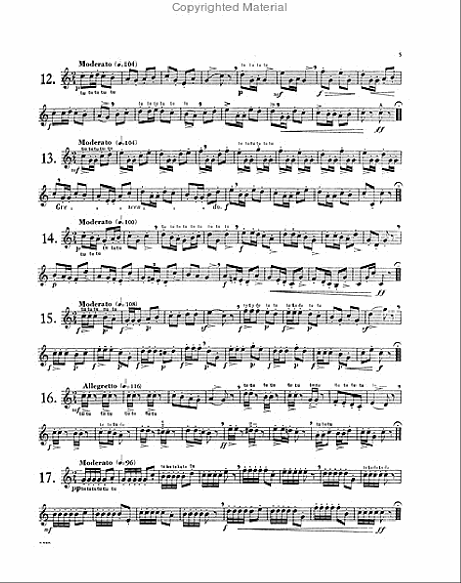 70 Little Studies, Opus 158 Trumpet Solo scores gallery preview page 3