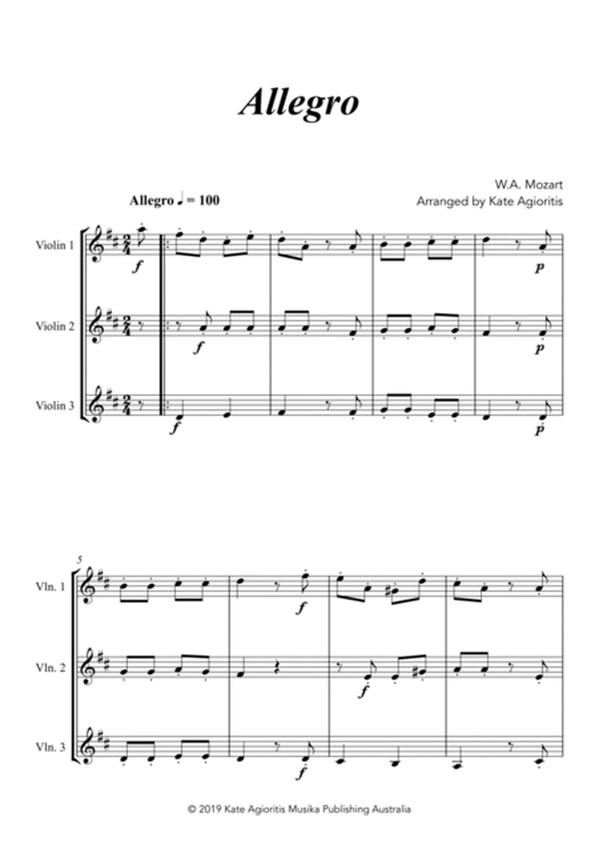 Allegro - for Violin Trio image number null