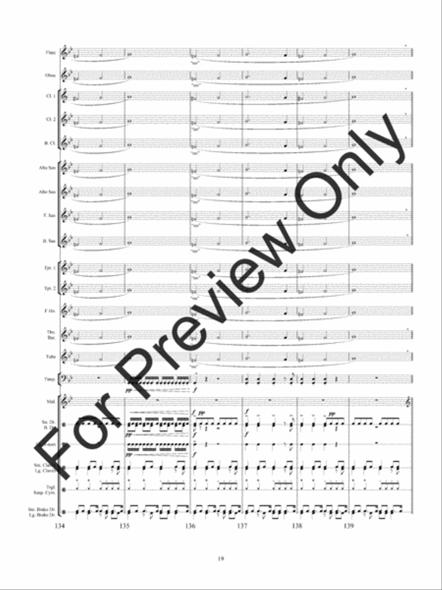 Haunted Mine Concert Band scores gallery preview page 22