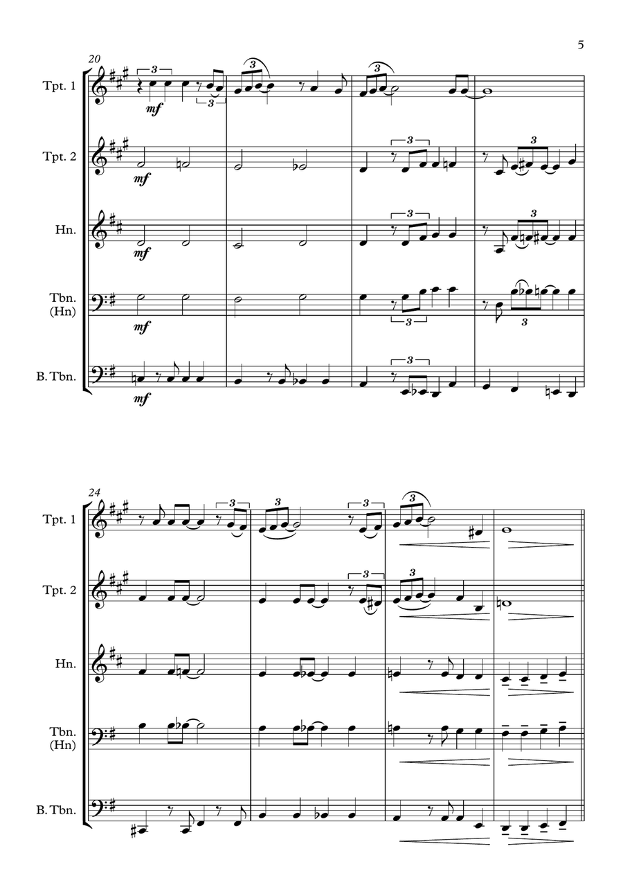 Have Yourself A Merry Little Christmas from MEET ME IN ST. LOUIS Brass Quartet scores gallery preview page 5