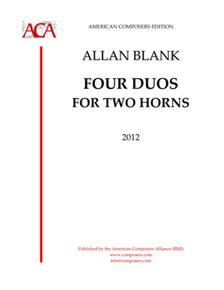 [Blank] Four Duos for Two Horns