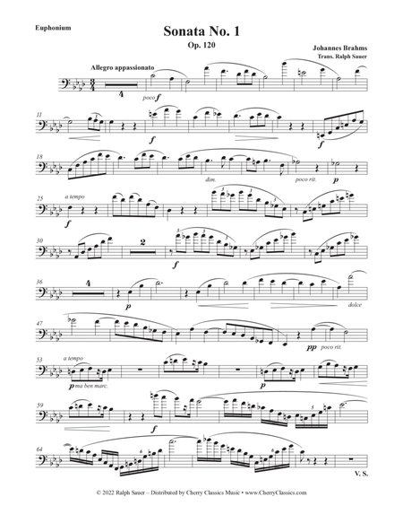 Sonata No. 1, Op. 120 for Euphonium and Piano