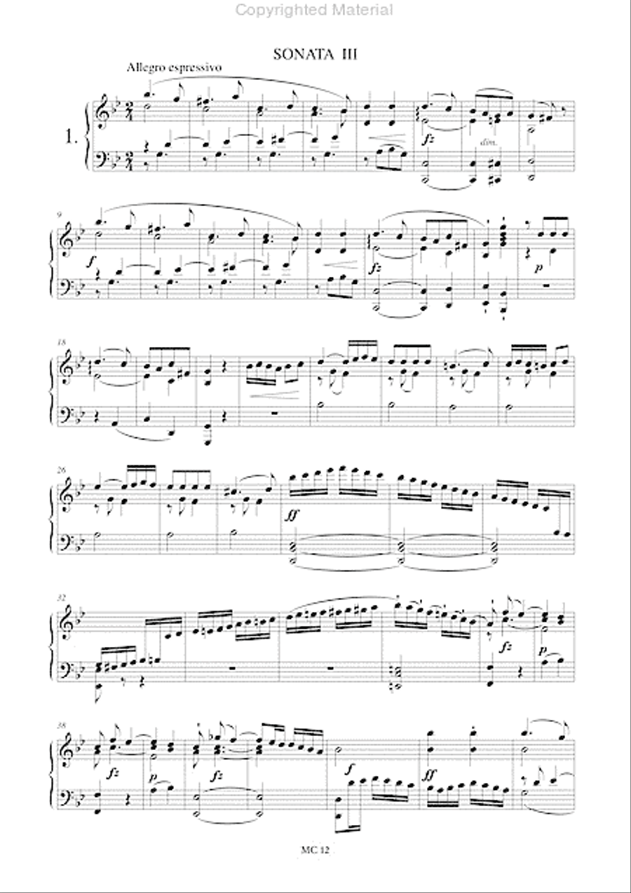 3 Sonatas Op. 7 for Harpsichord (Piano)