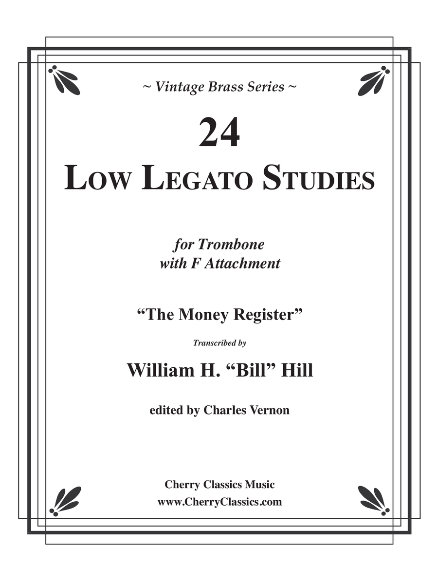 24 Low Legato Studies for Trombone with F Attachment Trombone Solo scores gallery preview page 1