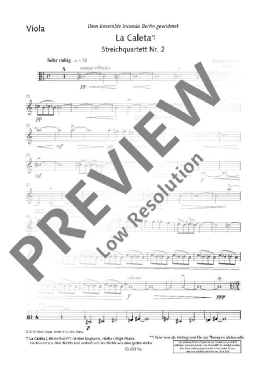 La Caleta String Quartet scores gallery preview page 14