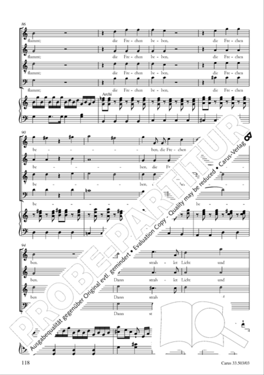 Passion according to St. Matthew (Passions-Musik nach dem Evangelisten Matthaus) SSATB scores gallery preview page 119
