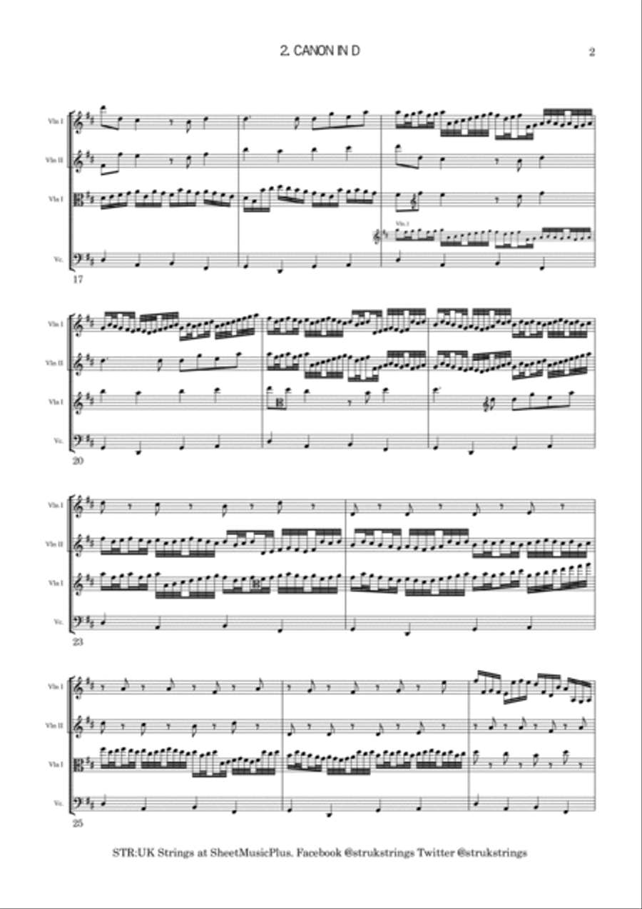 Wedding Classics for Quartet - Score (STR:UK Strings) String Quartet scores gallery preview page 5