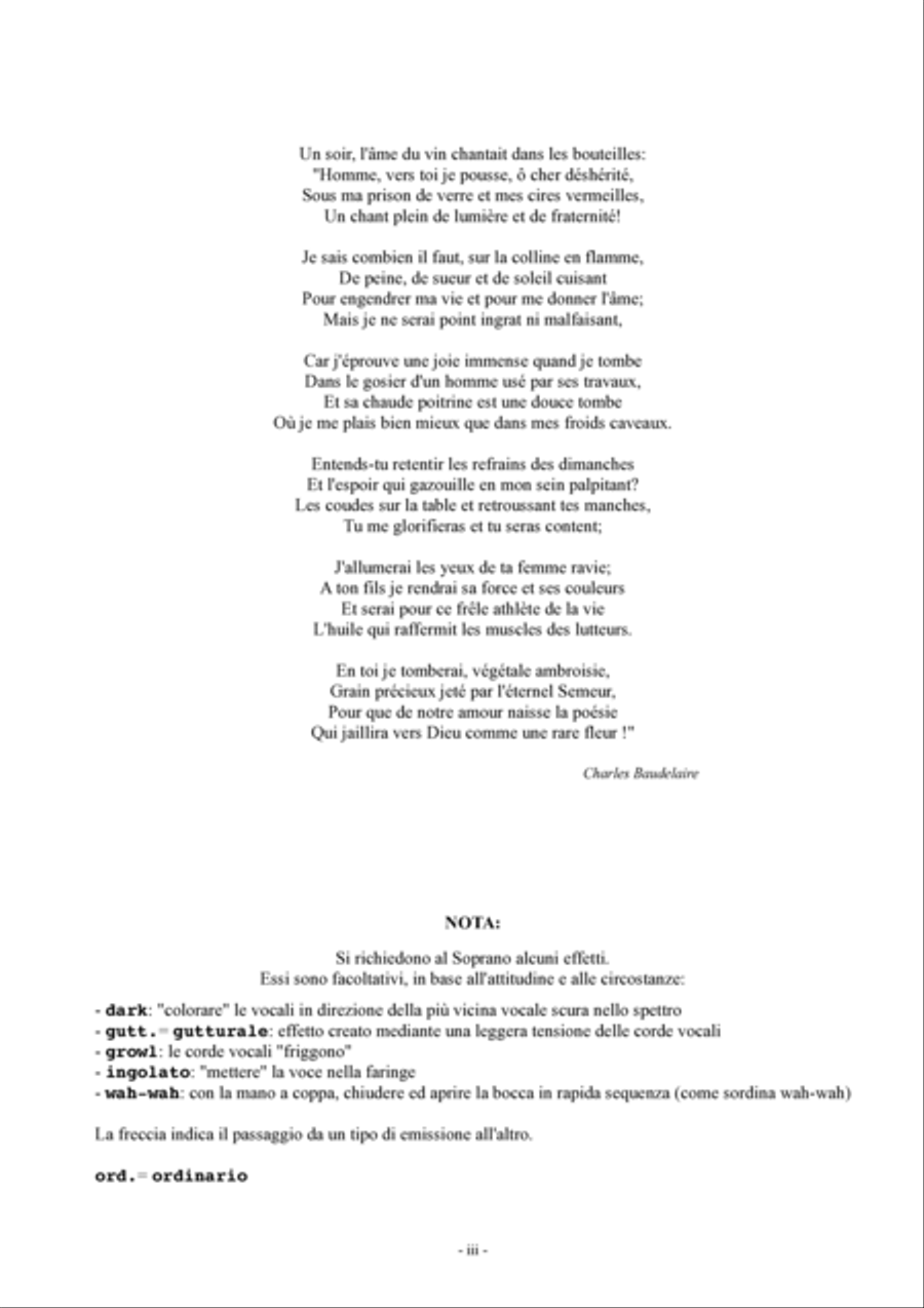 Alberto Cara : L'ame du vin (ES-20-062) Voice scores gallery preview page 3