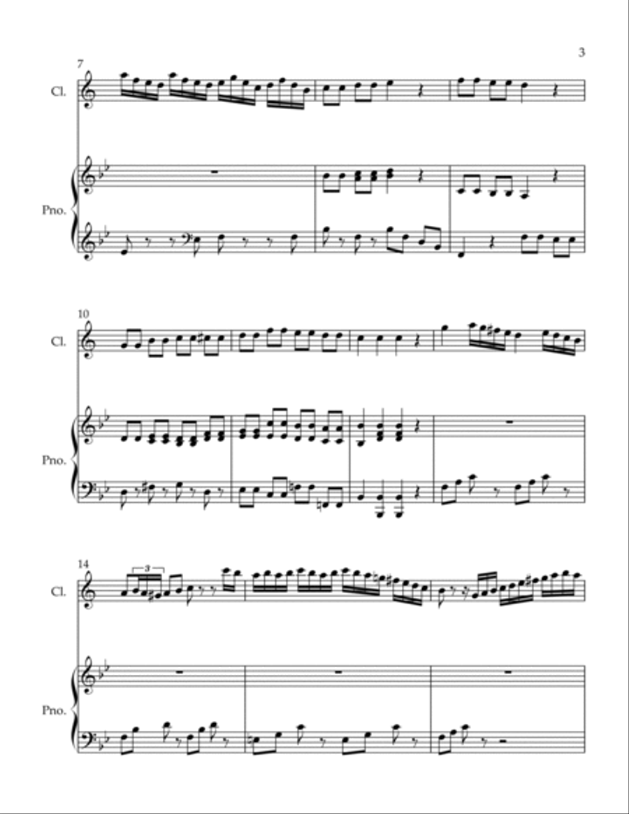 Spiritoso Clarinet Solo scores gallery preview page 3