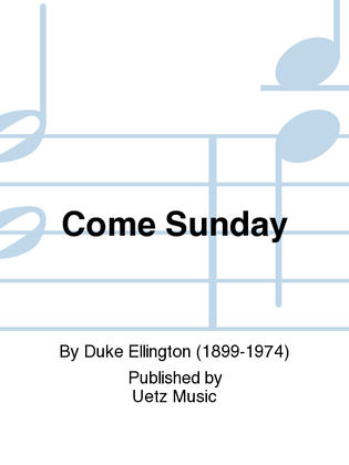 Book cover for Come Sunday