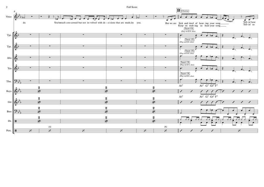You Haven't Done Nothin' Large Ensemble scores gallery preview page 2
