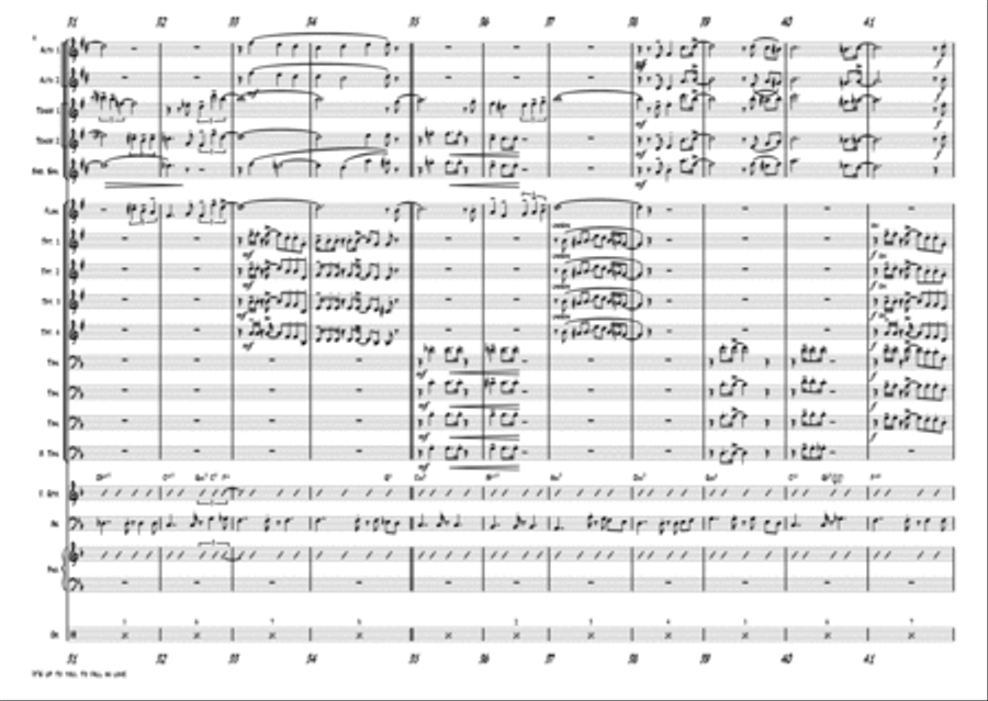 It is up to you (to fall in love) - funky - Flhn. feature - Big Band Jazz Ensemble scores gallery preview page 4