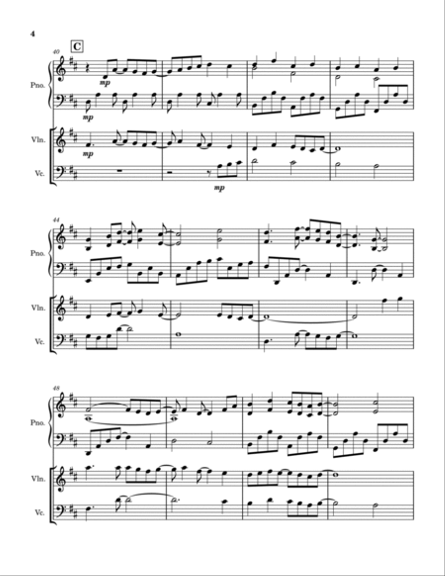 I Will Be Here I Will Be Here Piano Trio scores gallery preview page 4