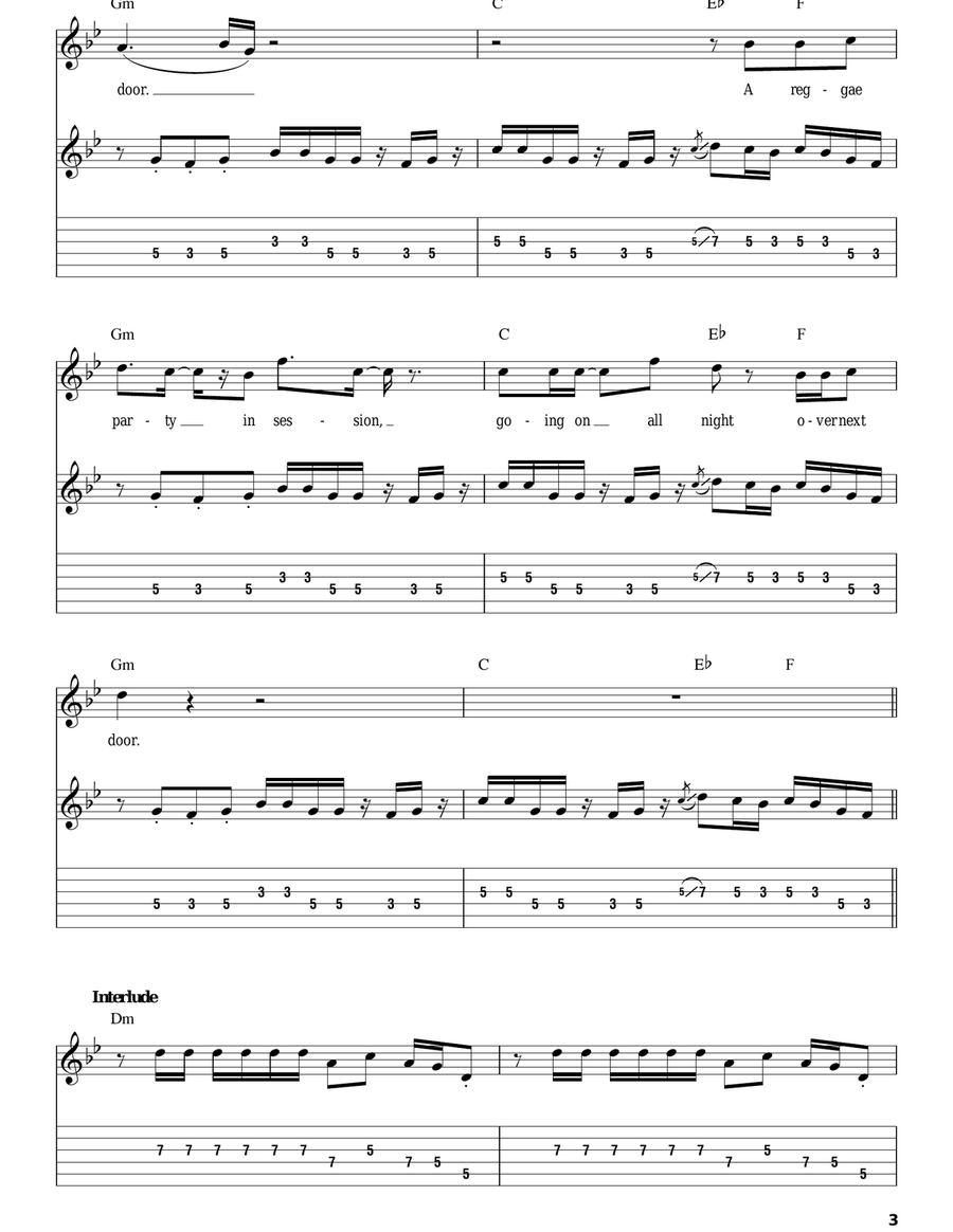 Party Next Door Party Next Door Acoustic Guitar scores gallery preview page 3