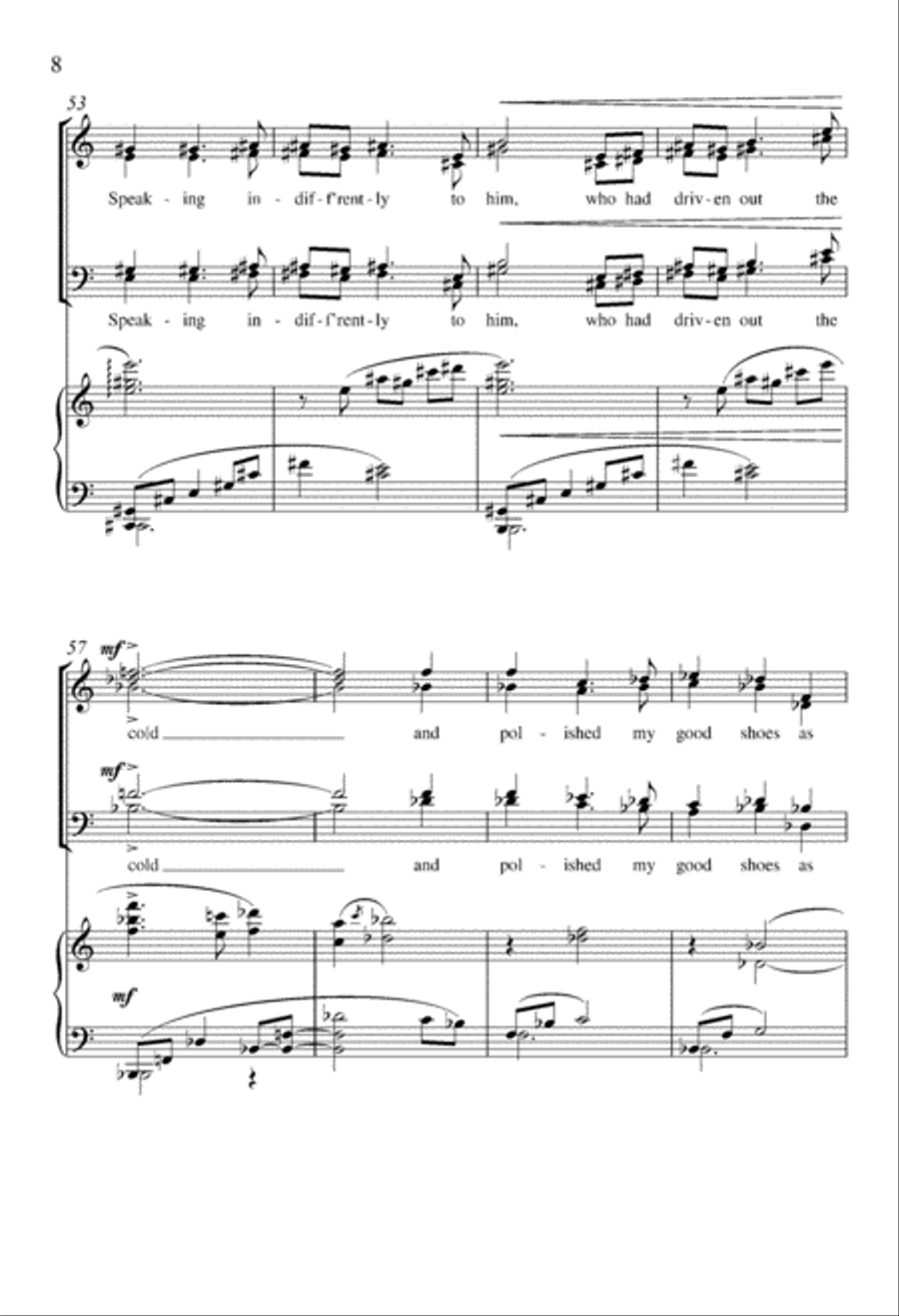 Those Winter Sundays Those Winter Sundays 4-Part scores gallery preview page 8