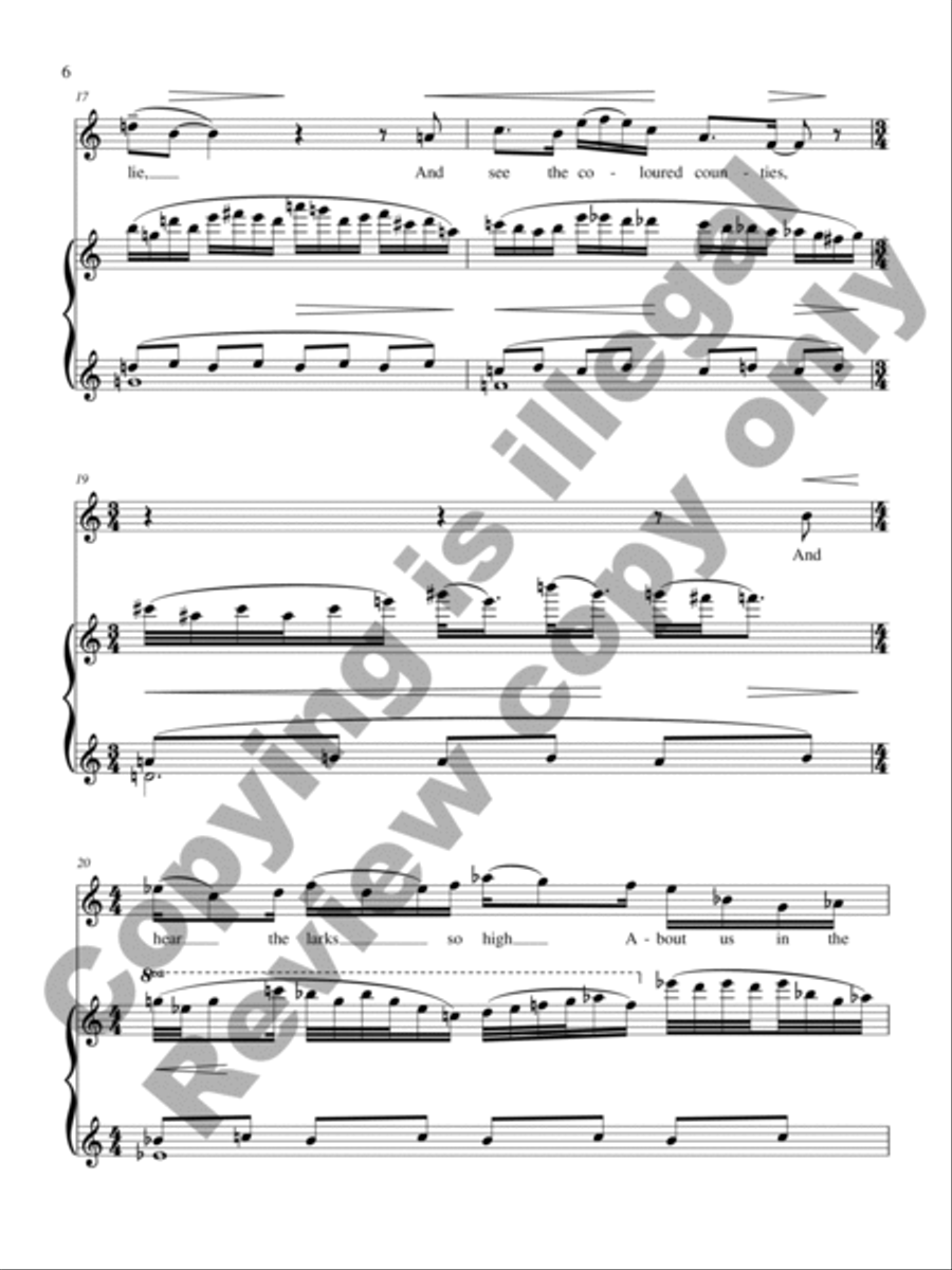 Bredon Hill Tenor Voice scores gallery preview page 6