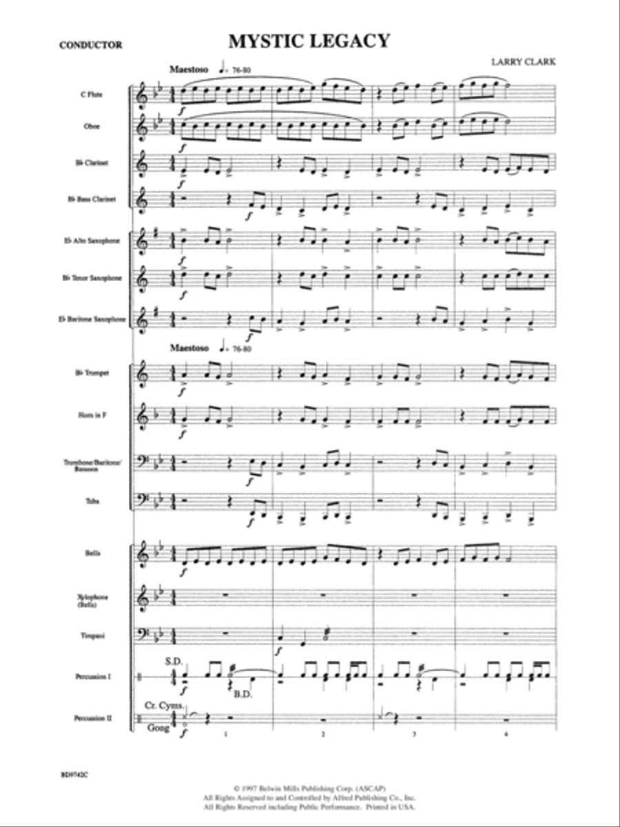 Mystic Legacy: Score Concert Band scores gallery preview page 3
