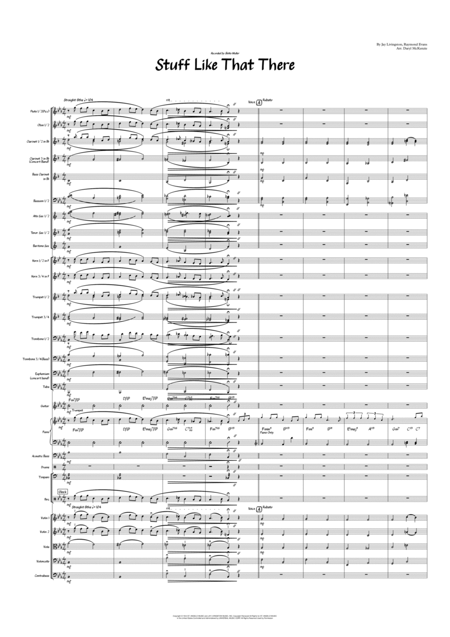 Stuff Like That There Full Orchestra scores gallery preview page 1