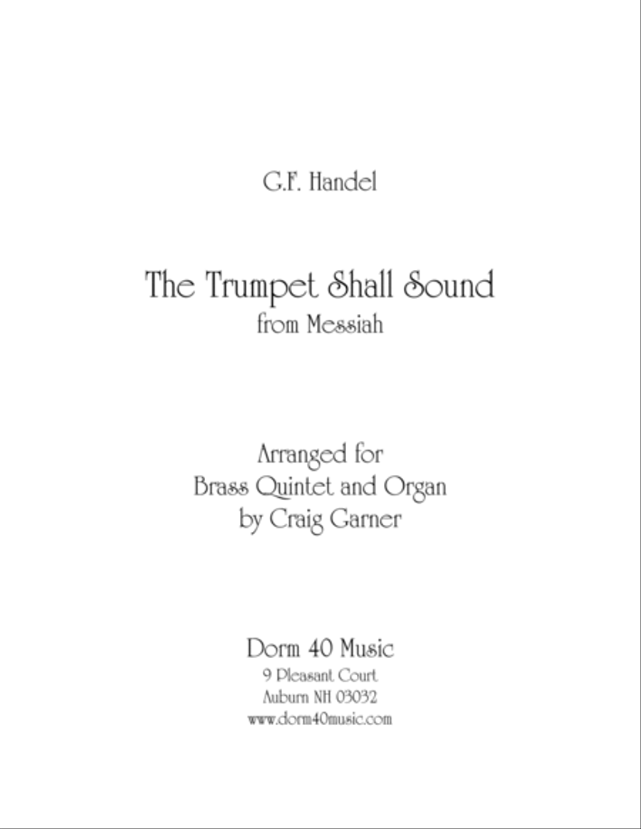 The Trumpet Shall Sound, from "Messiah" image number null