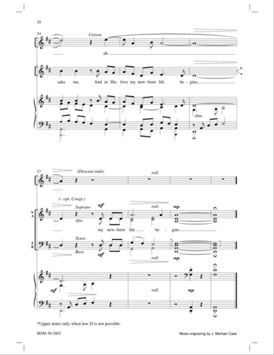 Above the Voices of the World Around Me 4-Part scores gallery preview page 6
