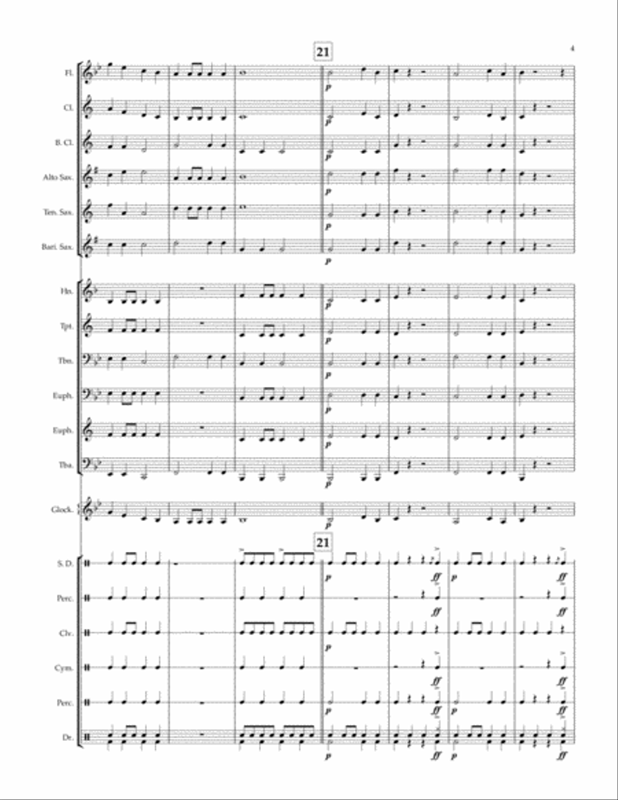 Tick Tick Boom! Tick Tick Boom! Concert Band scores gallery preview page 5