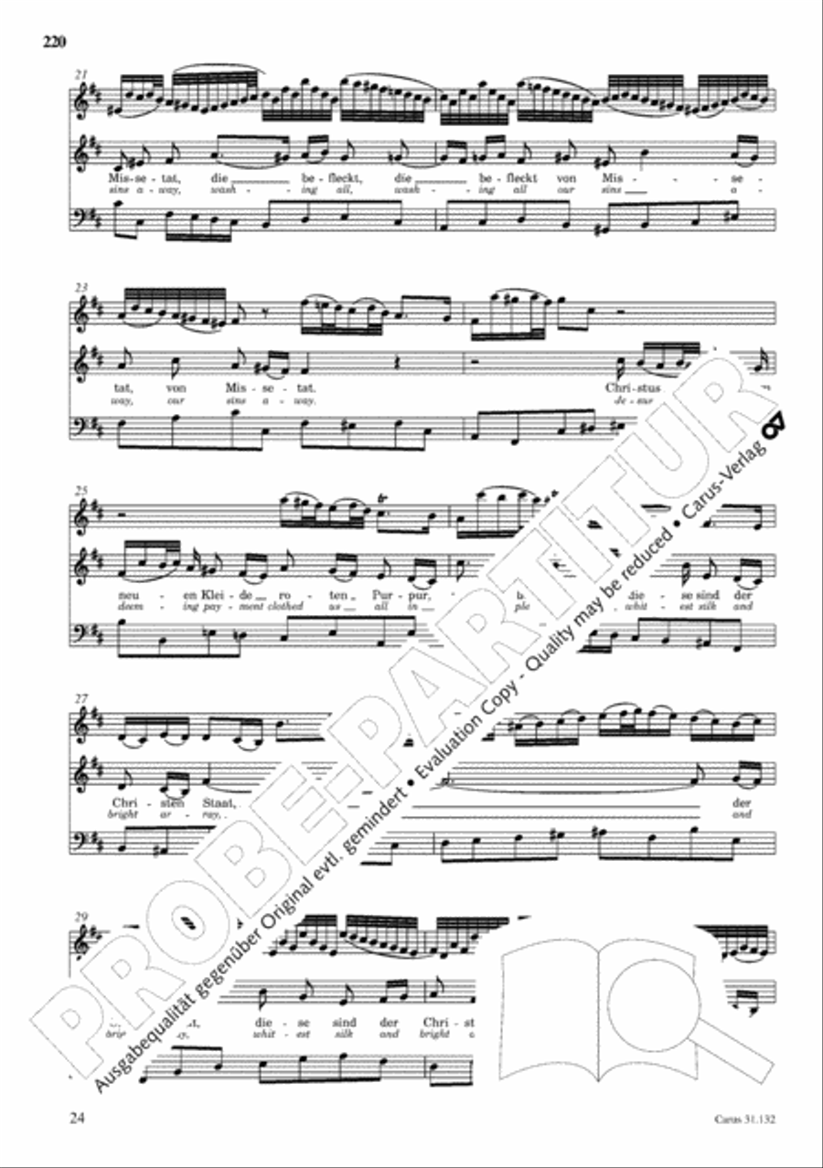 The Complete Sacred Vocal Works (Das geistliche Vokalwerk) Voice scores gallery preview page 221