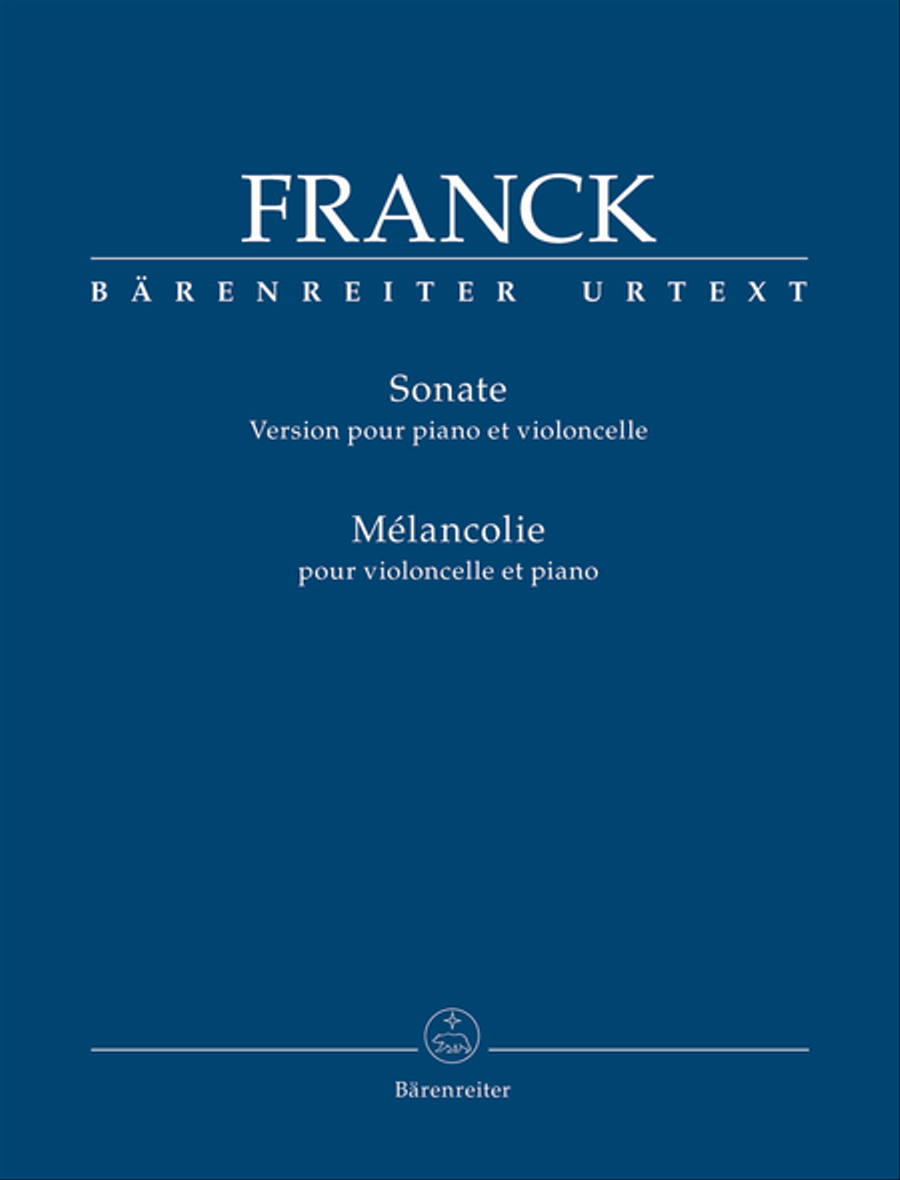 Sonata (Version for Piano and Violoncello) / Mélancolie for Violoncello and Piano Piano Accompaniment scores gallery preview page 1