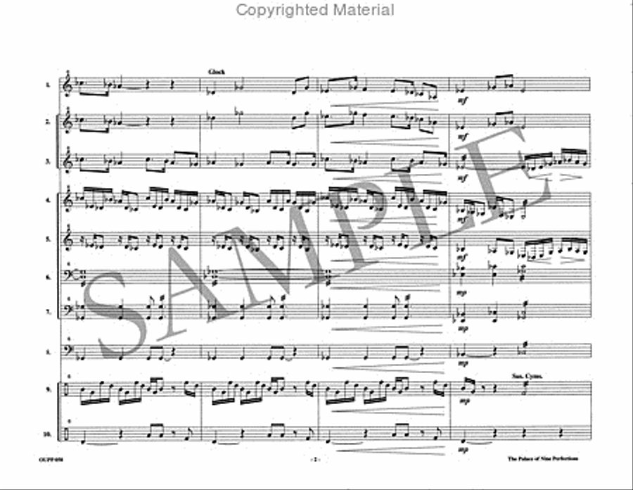 The Palace of Nine Perfections Percussion Ensemble scores gallery preview page 3