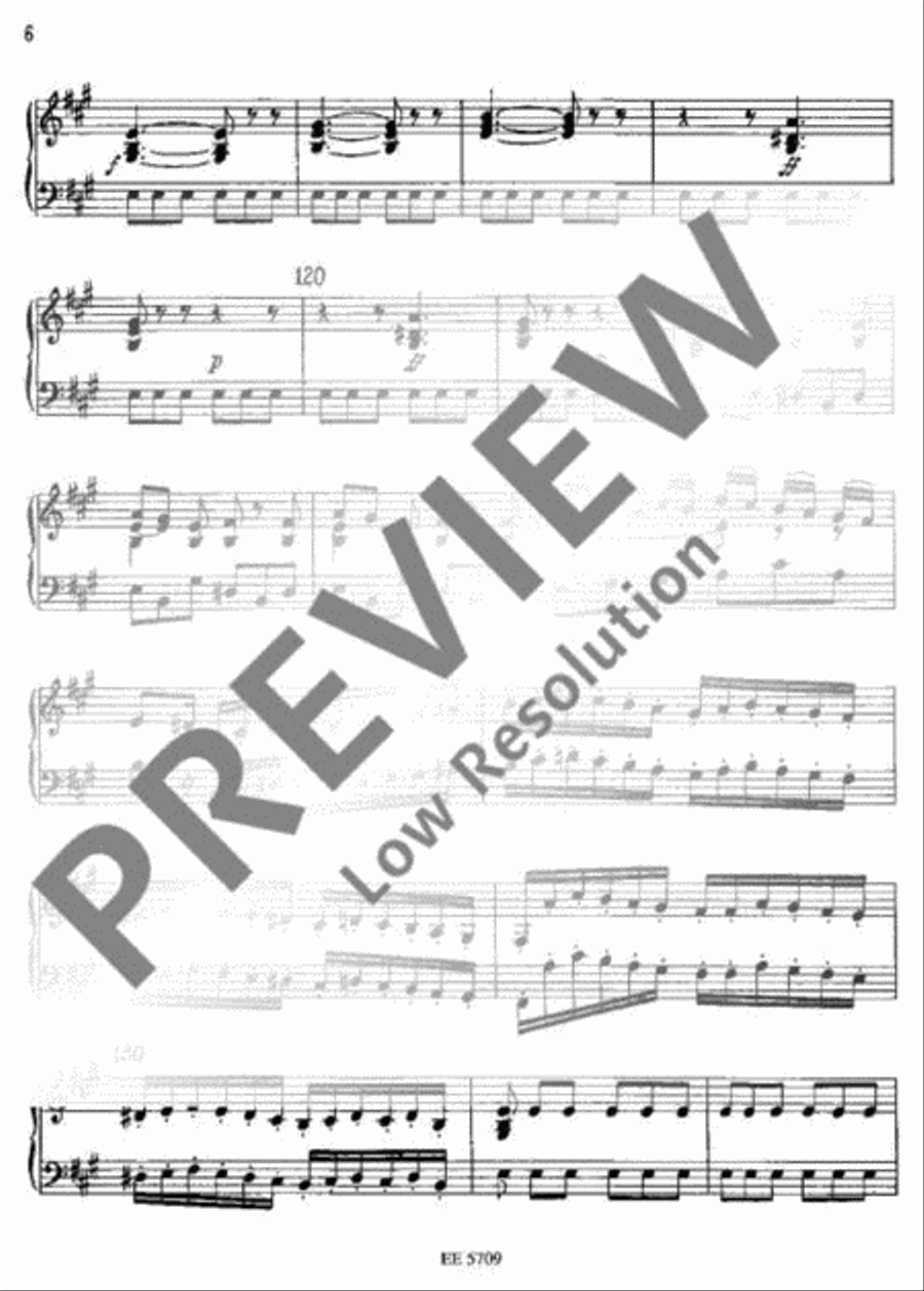 Sinfonia concertante A major Harpsichord scores gallery preview page 6