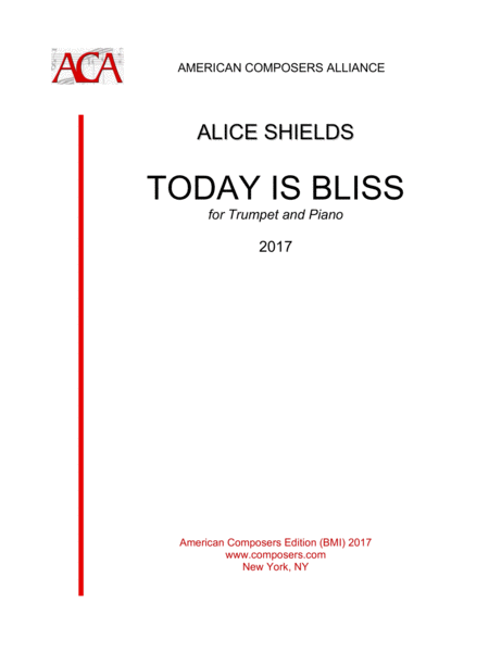 [Shields] Today is Bliss