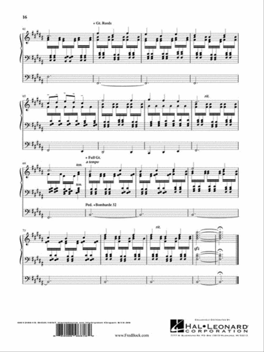 Variations on Hyfrydol Organ Solo scores gallery preview page 3