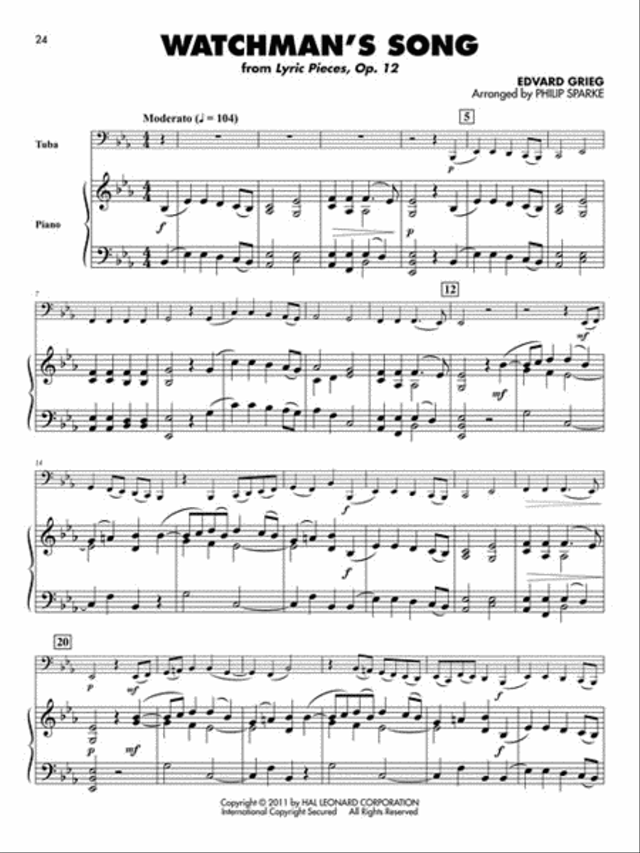 Classical Solos for Tuba (B.C.) Tuba scores gallery preview page 5