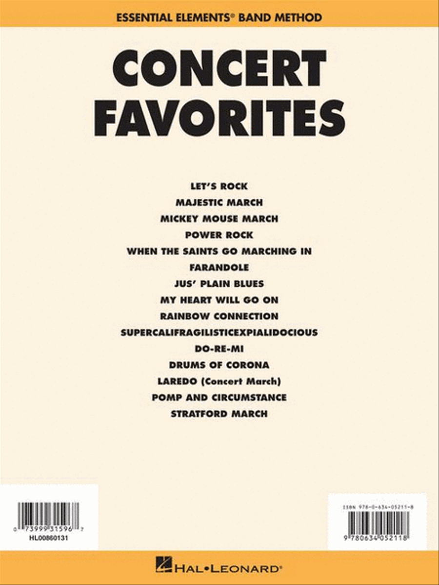 Concert Favorites Vol. 1 – Baritone B.C. Concert Band Methods scores gallery preview page 6