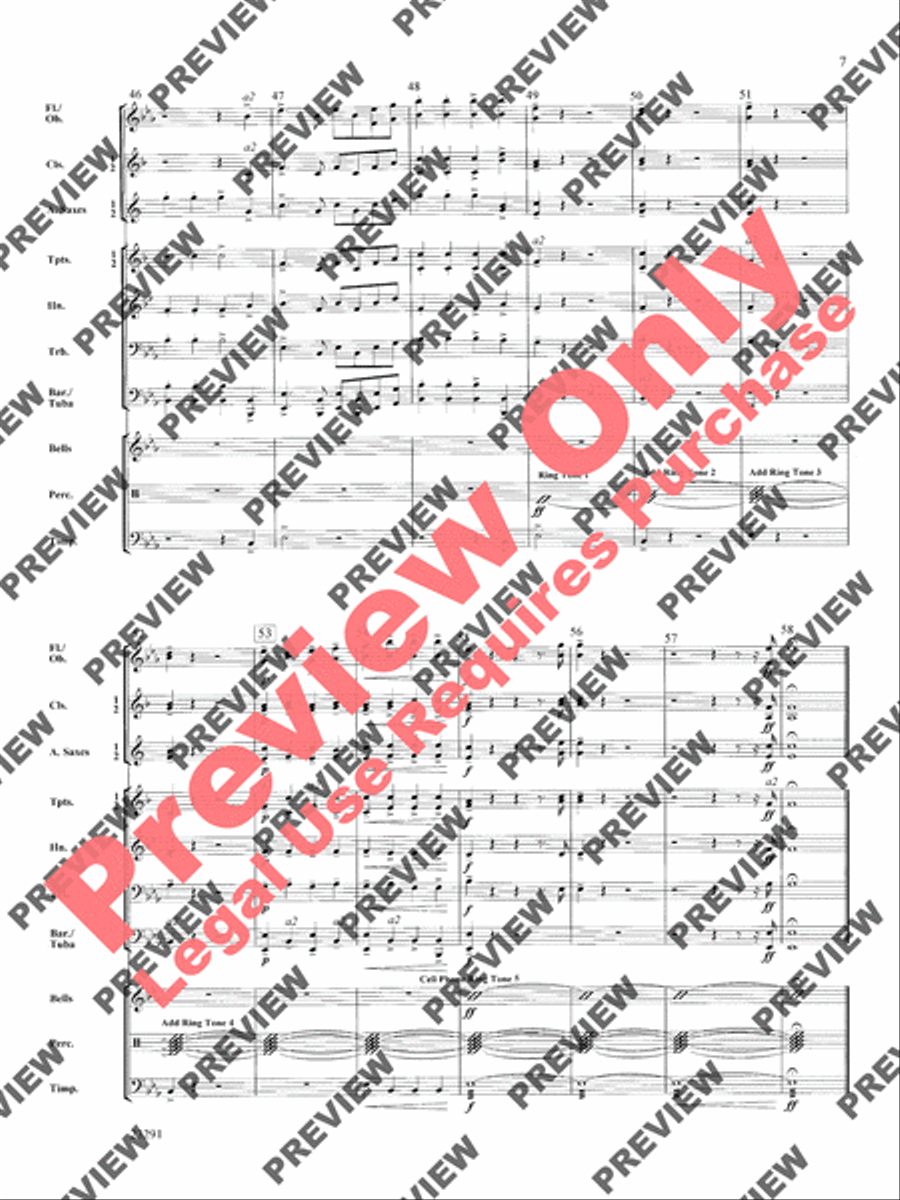 Cellular Symphony Concert Band scores gallery preview page 8