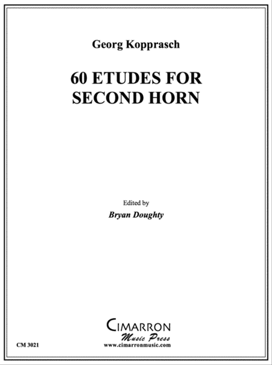 60 Etudes for Second Horn Horn scores gallery preview page 1