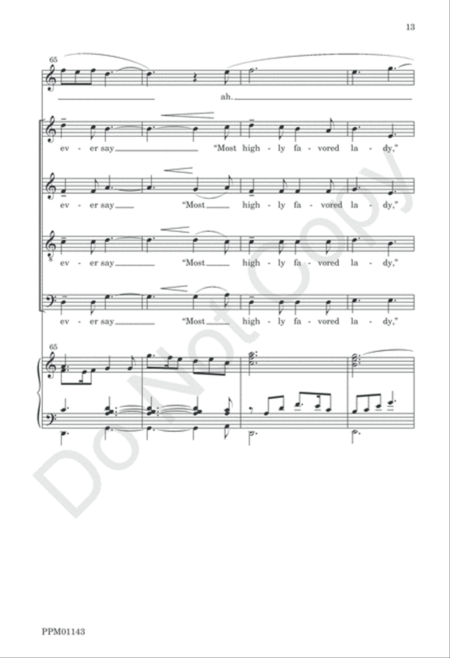 Gabriel's Message 4-Part scores gallery preview page 14