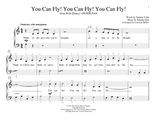 Book cover for You Can Fly! You Can Fly! You Can Fly! (from Peter Pan) (arr. Carolyn Miller)