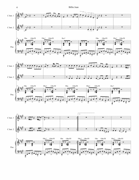 Billie Jean (Duet for C-Instruments) image number null