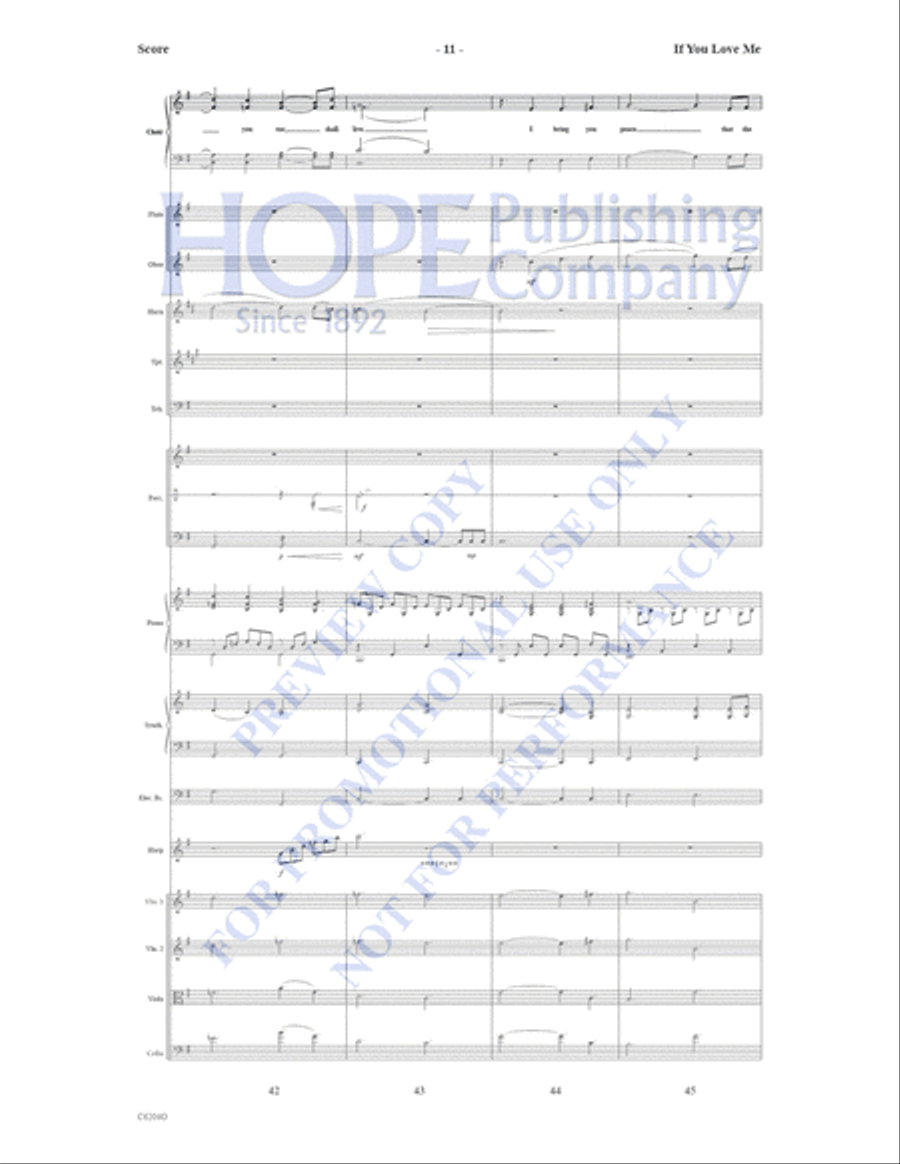 If You Love Me Choir scores gallery preview page 12