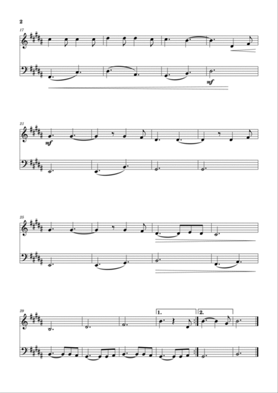 Hallelujah Oboe scores gallery preview page 2