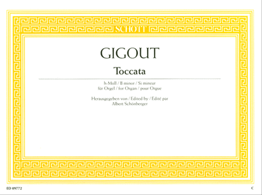 Toccata in B Minor Organ scores gallery preview page 1