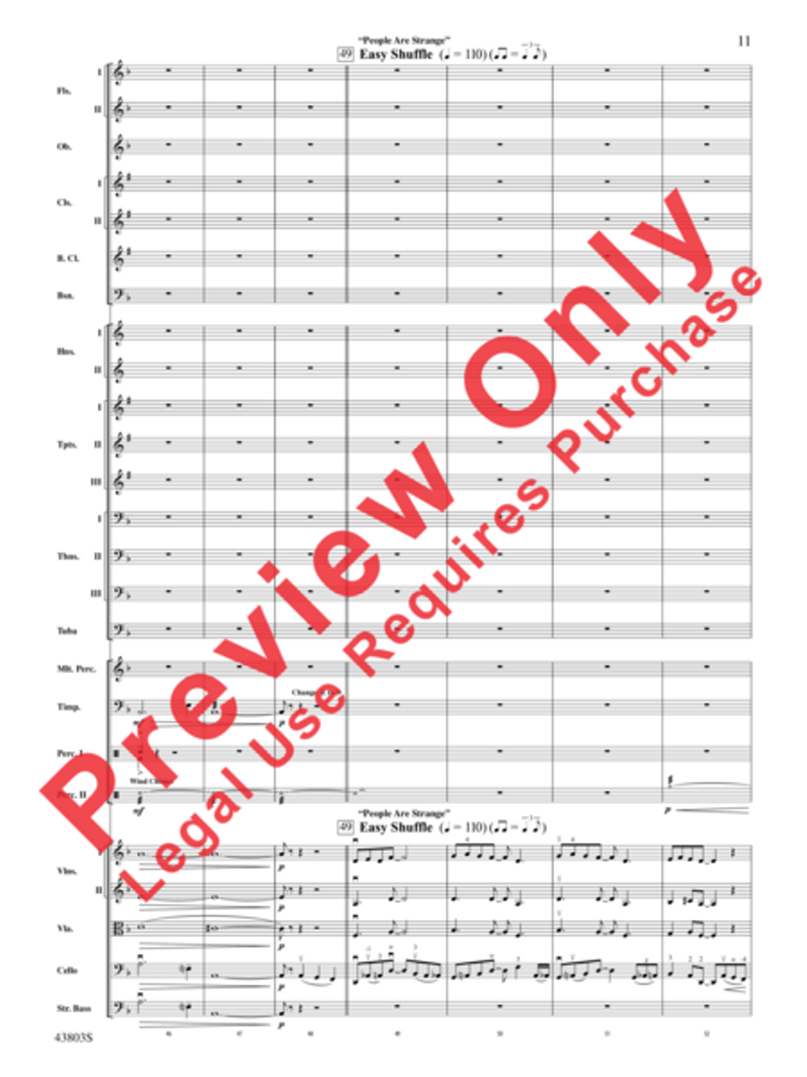The Doors on Tour Full Orchestra scores gallery preview page 12